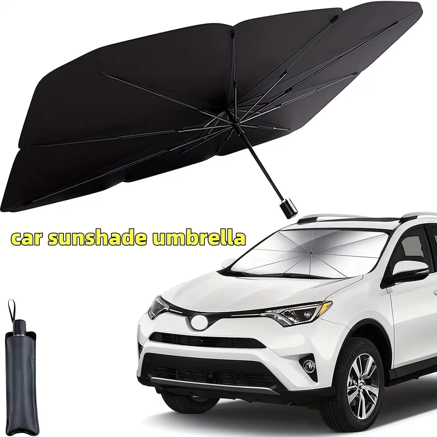 Car Sunshade Windshield Umbrella Foldable - Penutup Depan Mobil Lipat Serbaguna Praktis,