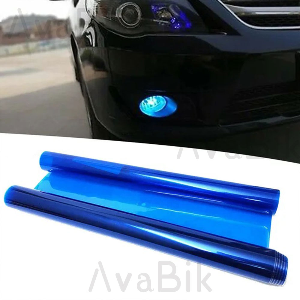 Anti Glare Car Rearview Mirror Film - Film Warna Biru Lampu Depan Mobil