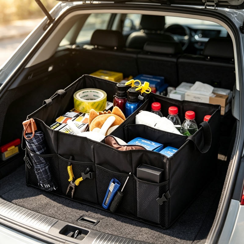 Car Trunk Organizer Foldable Storage Box - Kotak Penyimpanan Bagasi Mobil Lipat Berkapasitas