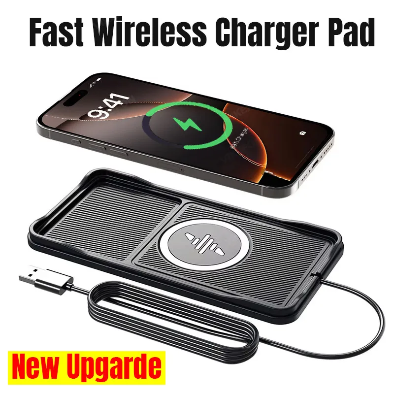 Wireless Car Charger Mount Fast Charging - Bantalan pengisi daya nirkabel mobil, dasar