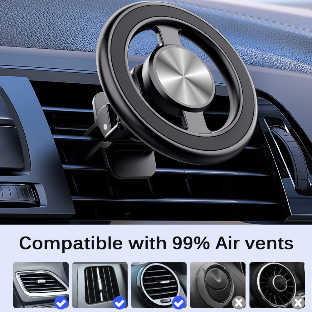 Magnetic Phone Holder For Car Vent - Penyangga Ponsel Mobil Magnetik Mini Universal,