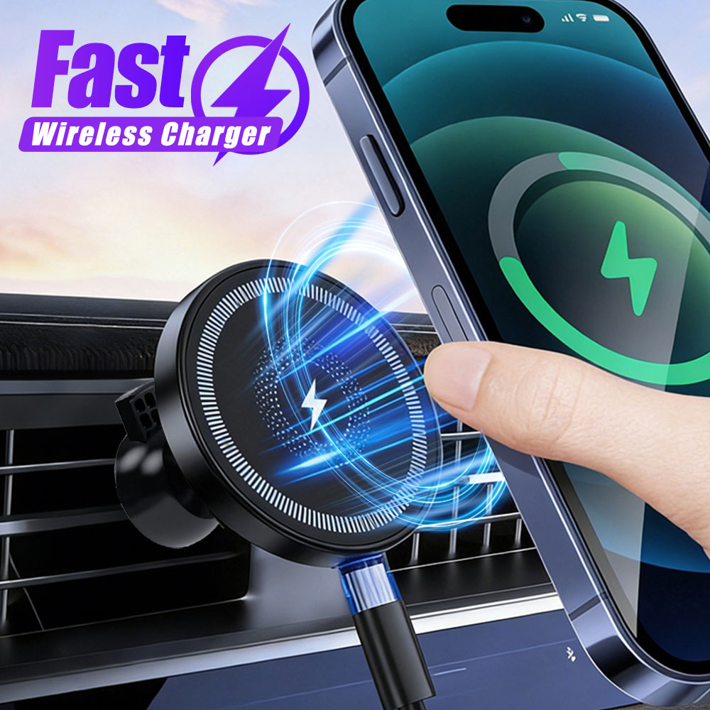 Pengisi Daya Mobil Nirkabel Ma - Wireless Car Charger Mount Fast Charging ulasan dan harga
