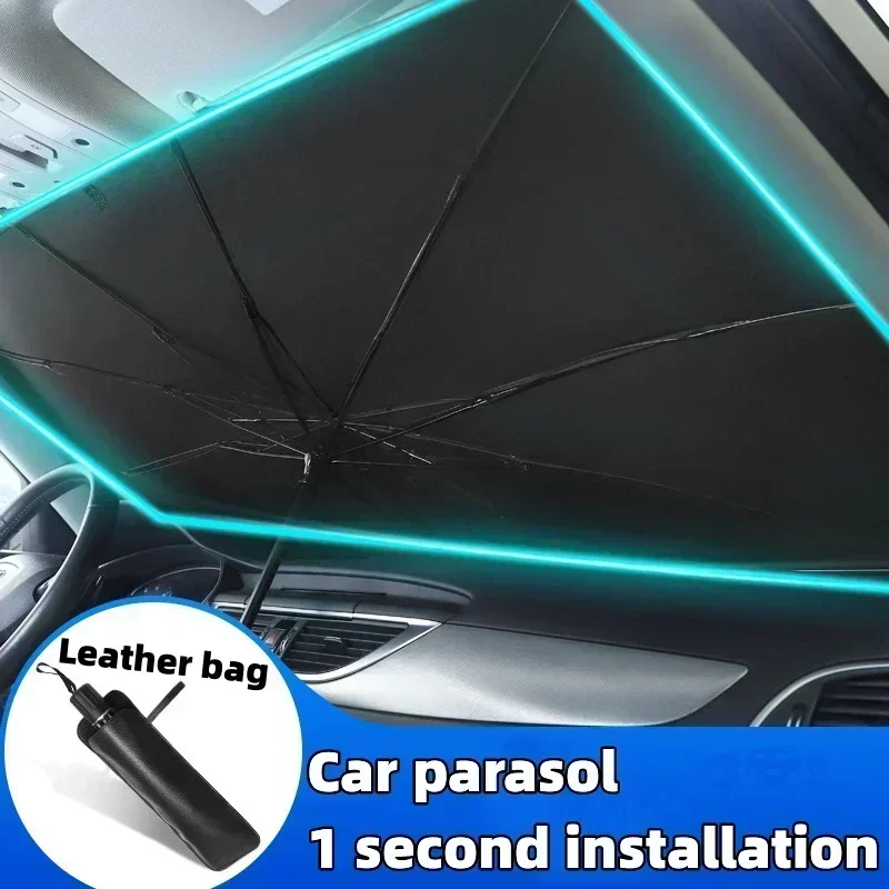 Payung Mobil Penutup Kaca Depa - Car Sunshade Windshield Umbrella Foldable ulasan dan harga