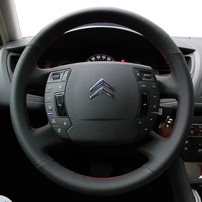 Untuk Citroen C5 2007-2015 Sar - Car Steering Wheel Cover Anti Slip Breathable ulasan dan harga