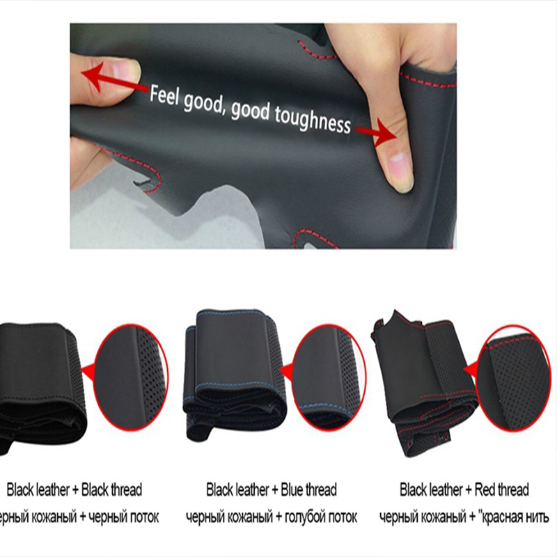 Untuk Citroen C5 2007-2015 Sar - Car Steering Wheel Cover Anti Slip Breathable ulasan dan harga