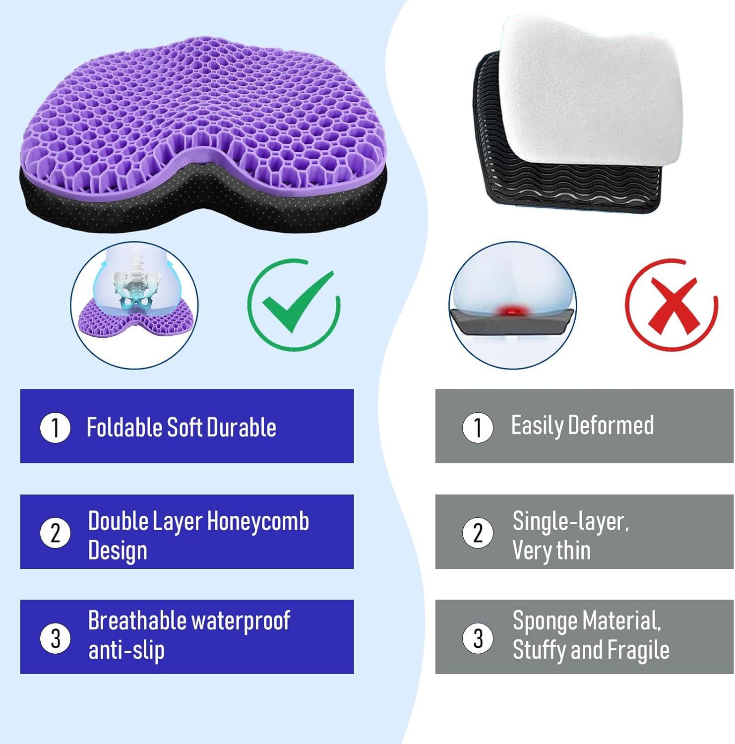 Bantal Busa Memori, Bantal Dud - Memory Foam Car Neck Pillow Lumbar Support ulasan dan harga