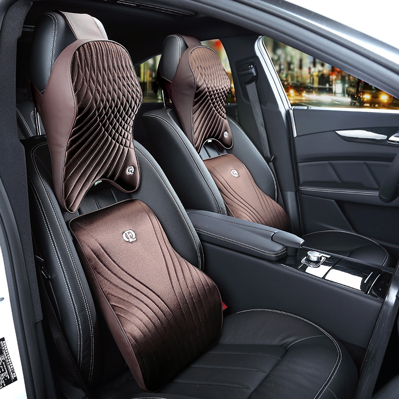 Set bantal mobil busa memori,  - Memory Foam Car Neck Pillow Lumbar Support ulasan dan harga