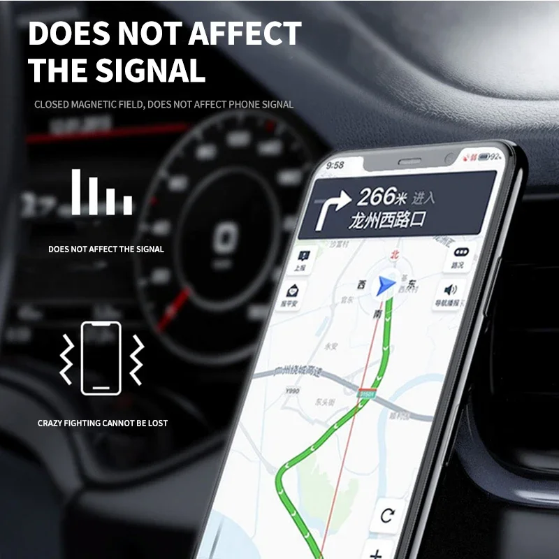 Tempat Ponsel Mobil Mini Brake - Magnetic Phone Holder For Car Vent ulasan dan harga