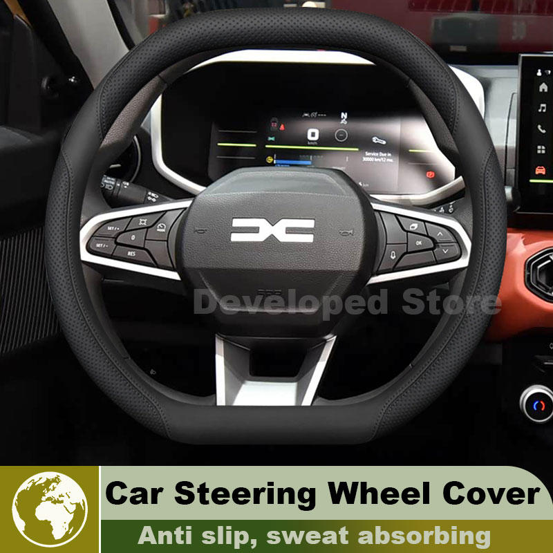 Sarung Setir Mobil Kulit Untuk - Car Steering Wheel Cover Anti Slip Breathable ulasan dan harga