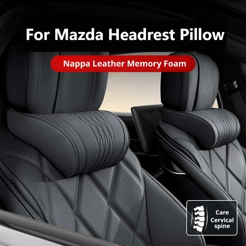 Busa Memori Kulit Nappa, Banta - Memory Foam Car Neck Pillow Lumbar Support ulasan dan harga