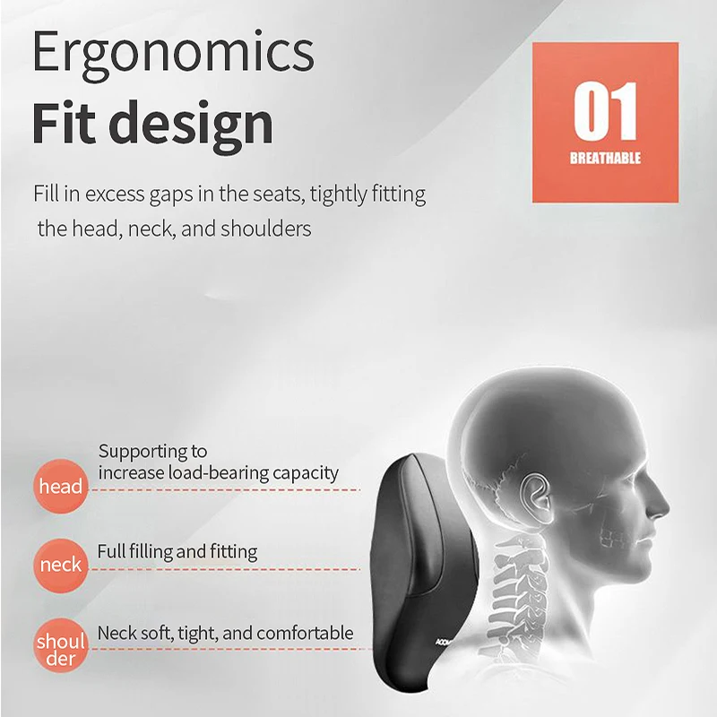Bantal sandaran leher mobil Un - Memory Foam Car Neck Pillow Lumbar Support ulasan dan harga