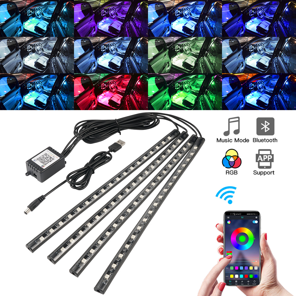 Lampu Mobil Interior LED Neon  - Led Ambient Interior Car Lights App Control ulasan dan harga
