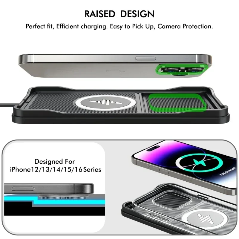 Bantalan pengisi daya nirkabel - Wireless Car Charger Mount Fast Charging ulasan dan harga