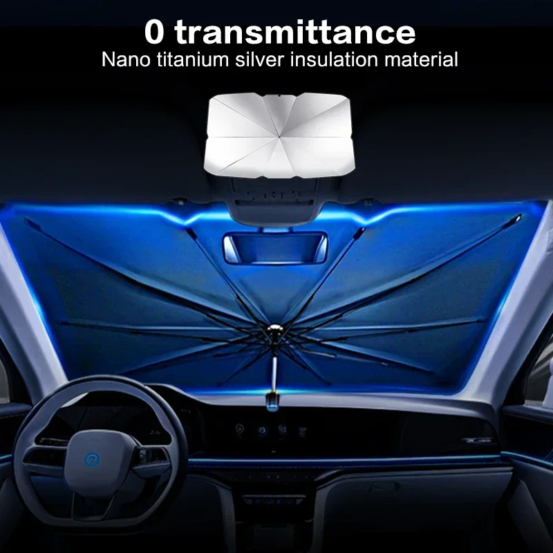 Payung pelindung matahari kaca - Car Sunshade Windshield Umbrella Foldable ulasan dan harga