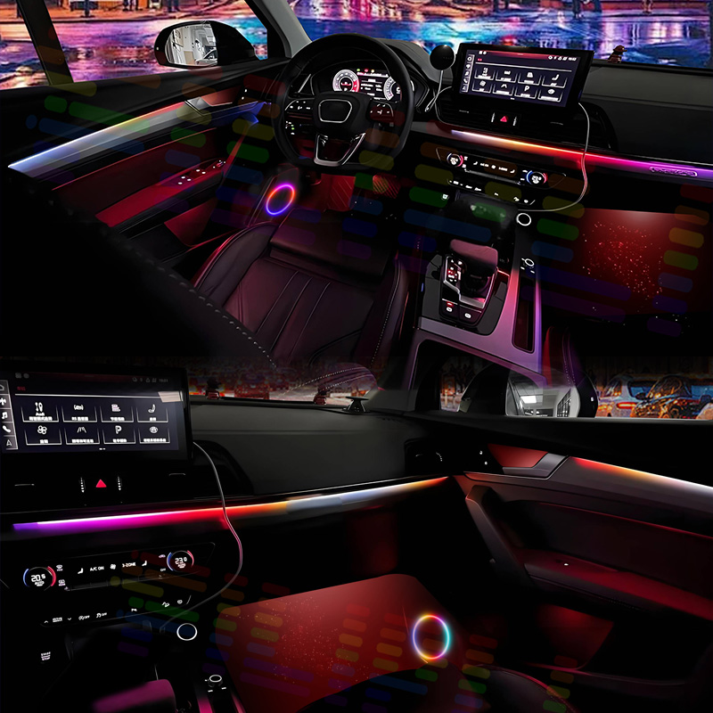 Paket Lampu Ambient Interior M - Led Ambient Interior Car Lights App Control ulasan dan harga