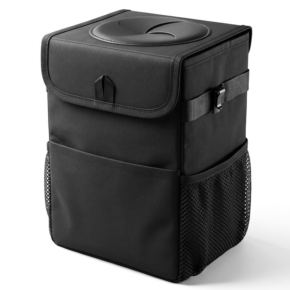 Tempat Sampah Mobil yang Dapat - Waterproof Car Trash Can With Lid ulasan dan harga